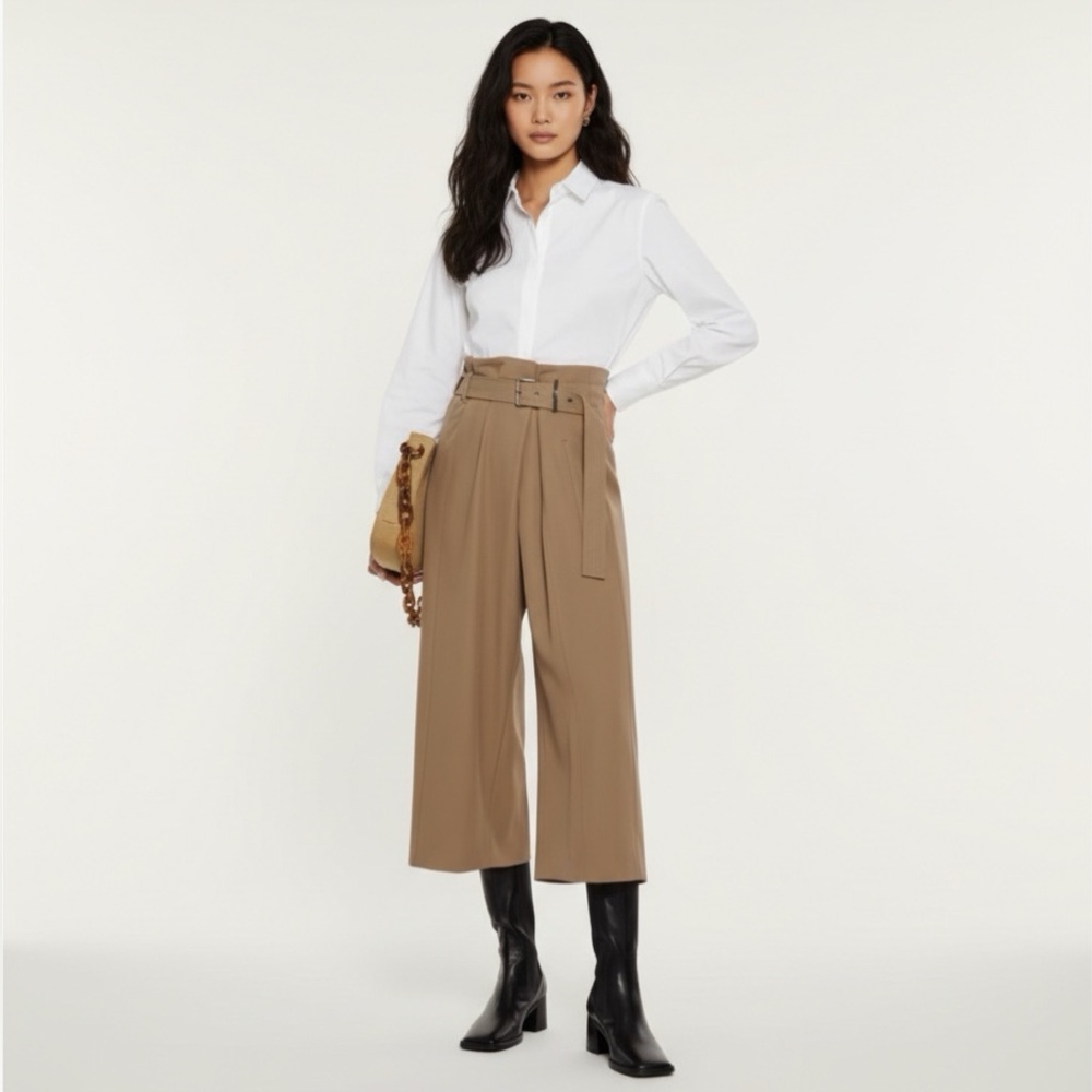Brunello Cucinelli Cropped Wide Leg Pants - Picture 2 of 12